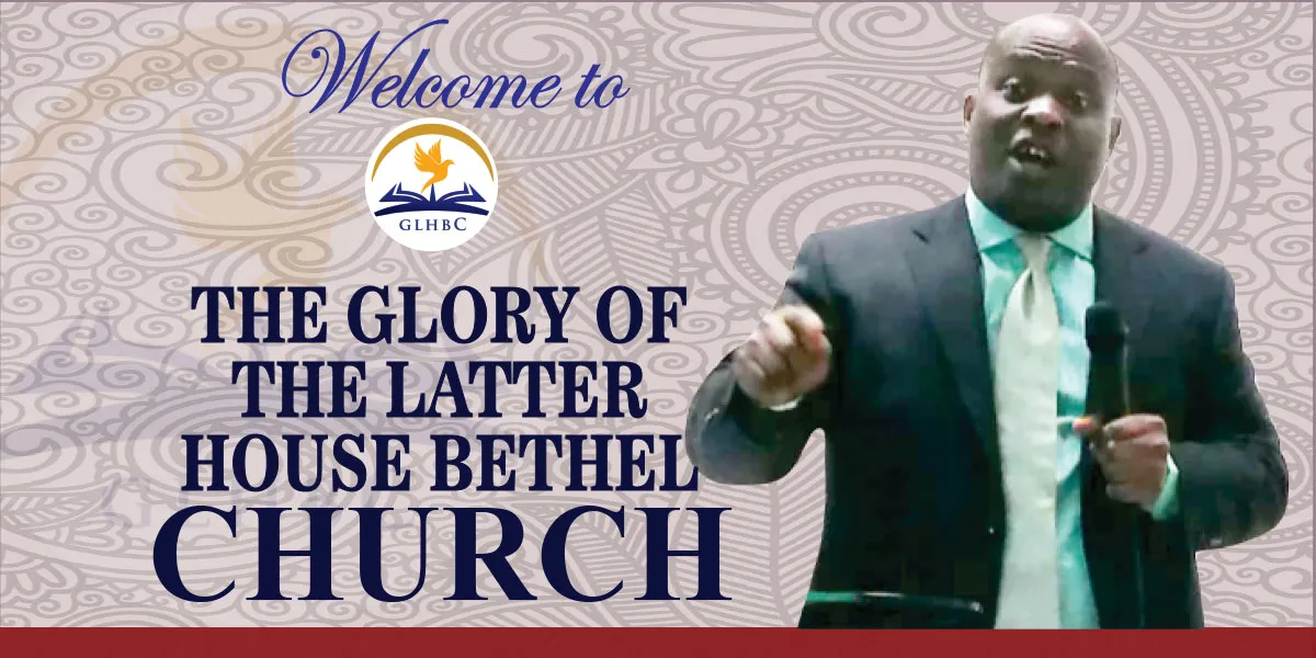 The Glory Of The Latter House Bethel Church banner poster