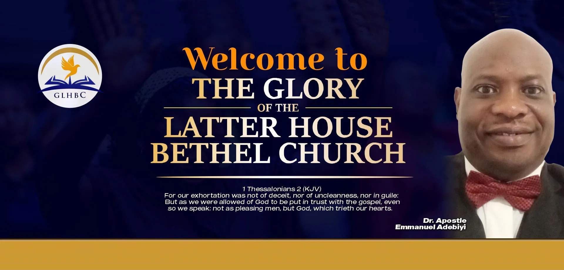 The Glory Of The Latter House Bethel Church banner poster